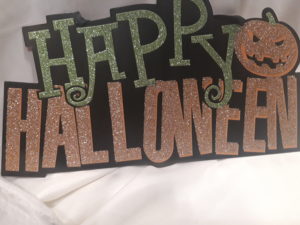 Plaque happy haloween