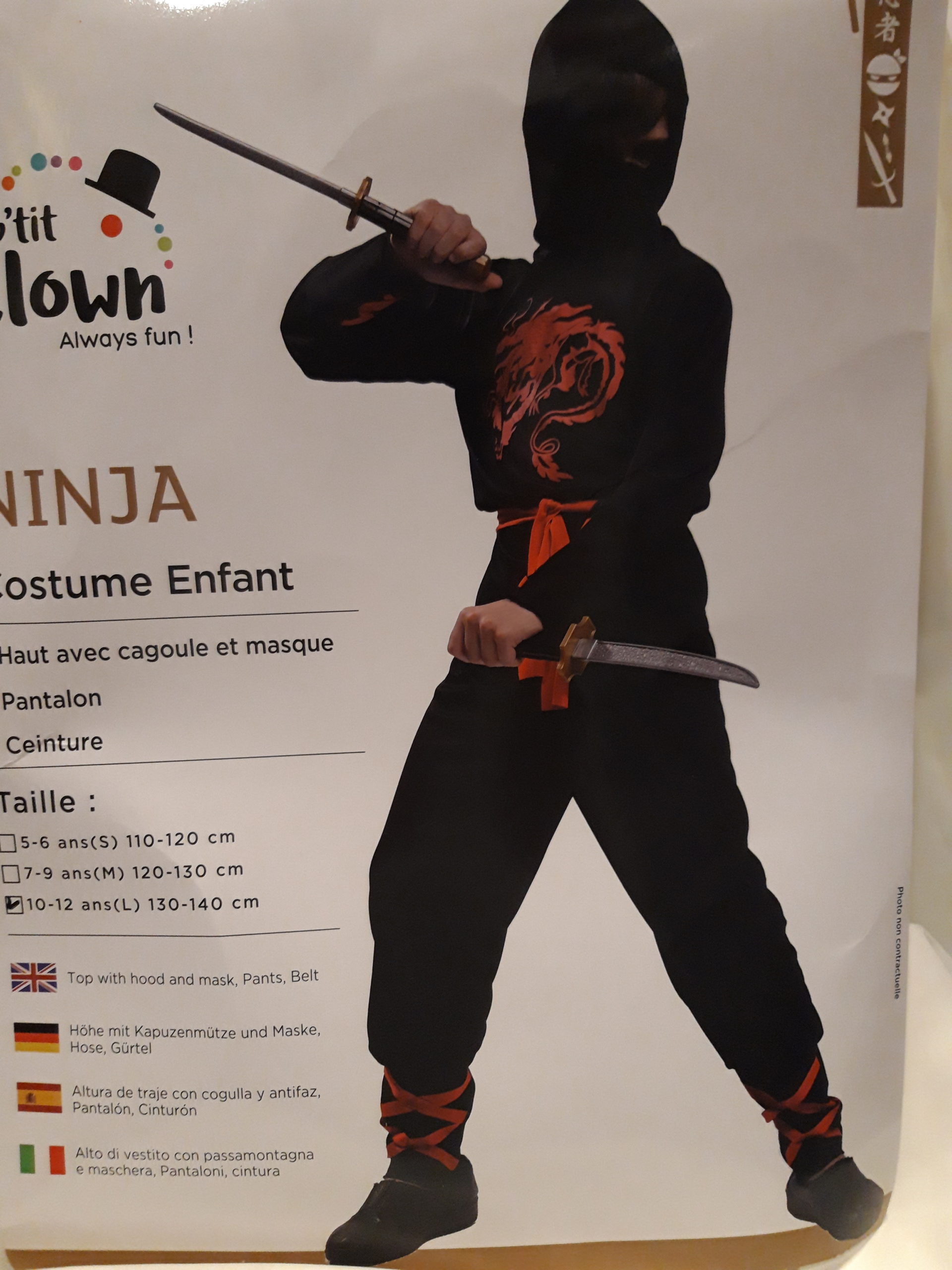 costume ninja